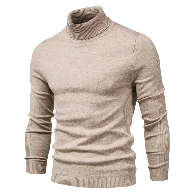 Suéter Masculino Gola Alta G3 - Sueter 006 Sr Aflha Cáqui P 50-55 kg 