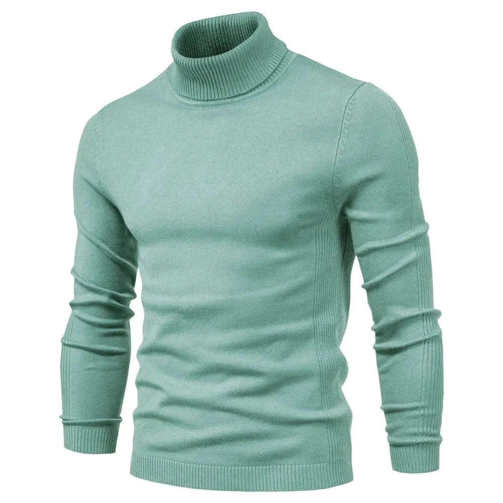 Suéter Masculino Gola Alta G3 - Sueter 006 Sr Aflha Verde P 50-55 kg 
